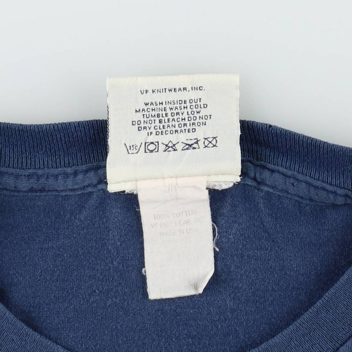90'S Lee SPORT Print T-Shirt, Made in USA, Men's XL equivalent, Vintage cotton navy blue type Vintage Second Hand