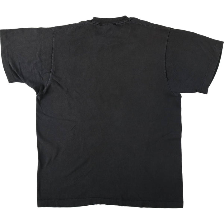 90'S Fruit of the Loom The Bull and Whistle Print T-Shirt, Made in USA, Men's Size L (approx.), Vintage cotton black type Vintage Second Hand