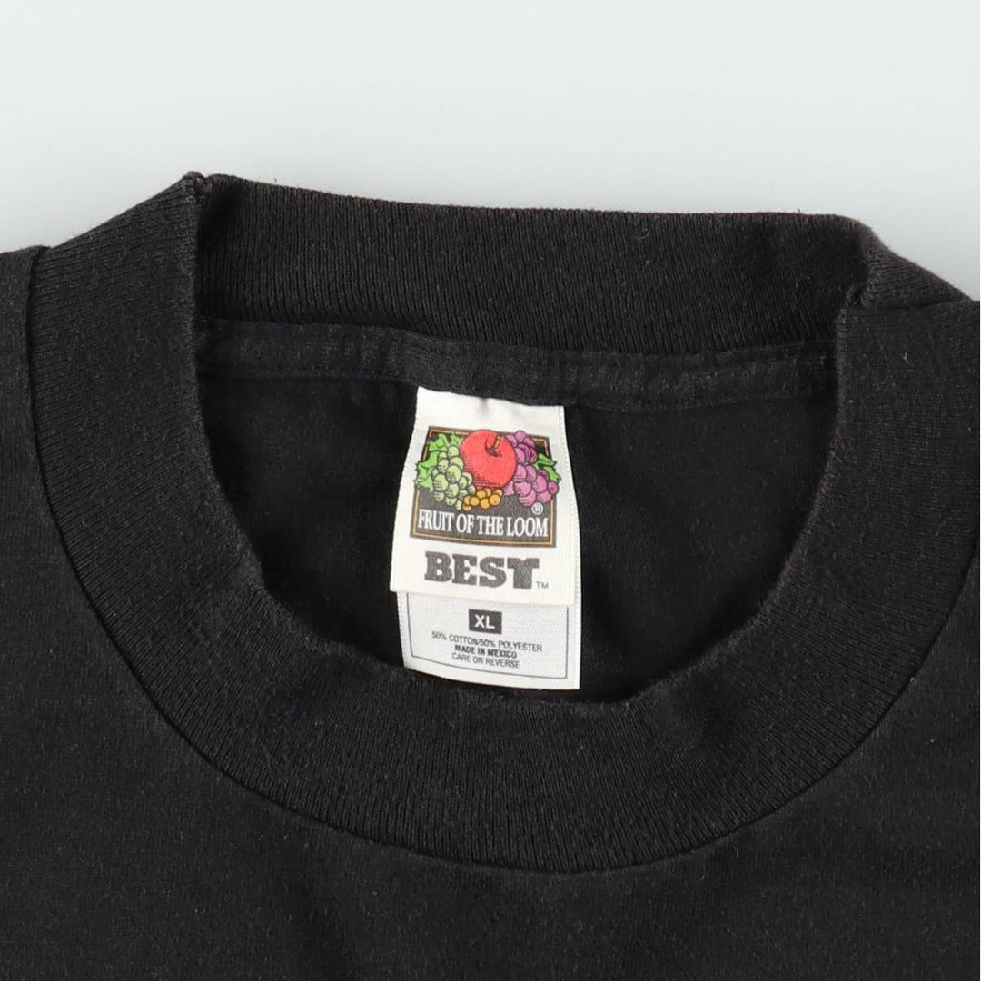2000'S Fruit of the Loom Best Coral Castle Print T-Shirt, Men's Size XL (approx.) cotton black type Vintage Second Hand