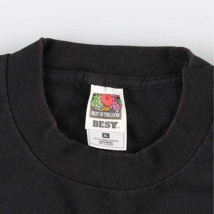 2000'S Fruit of the Loom Best Coral Castle Print T-Shirt, Men's Size XL (approx.) cotton black type Vintage Second Hand