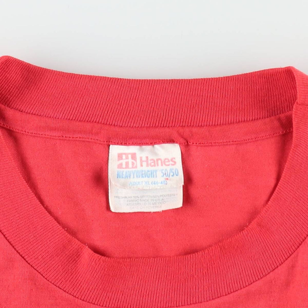 90'S Hanes HEAVYWEIGHT 50 cotton pink type Vintage Second Hand
