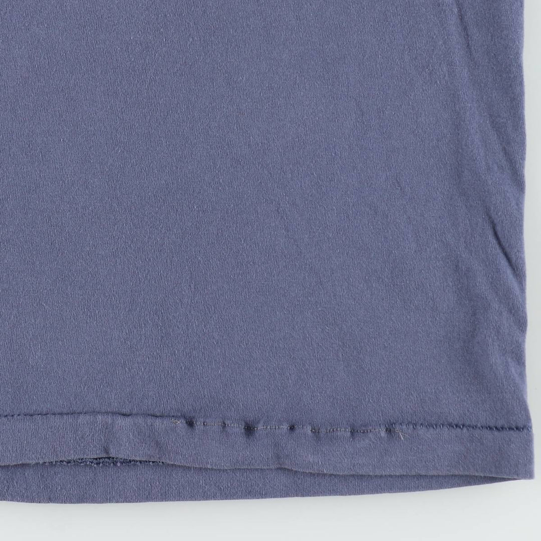 90'S Fruit of the Loom printed T-shirt, made in the USA, men's XL size, vintage cotton Navy blue Vintage Second Hand