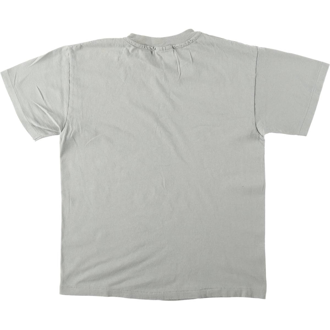 90'S Hanes Heavyweight Beverly Hills Print T-Shirt, Made in USA, Men's Size M (approx.), Vintage cotton Khaki type sage green Vintage Second Hand