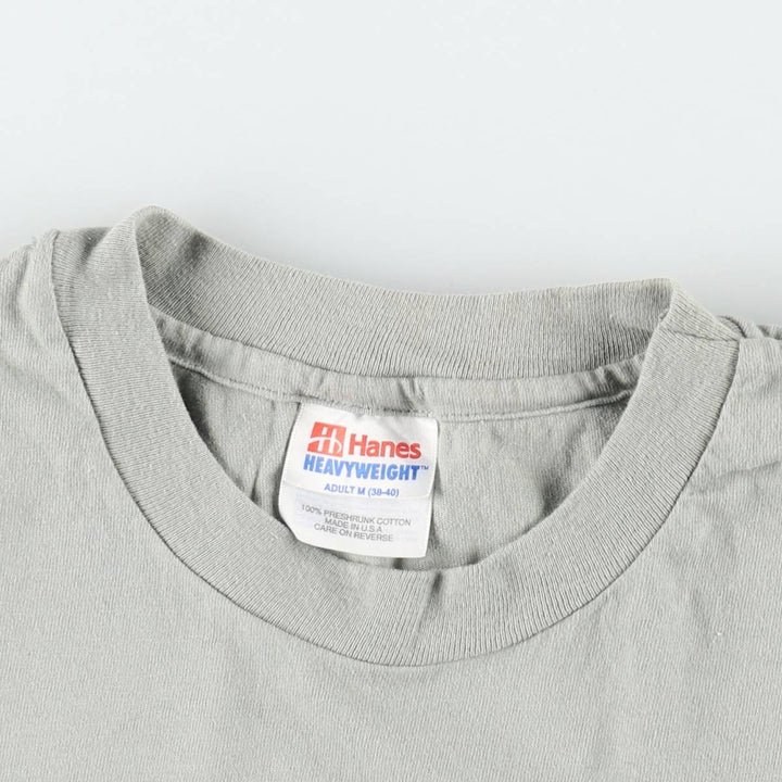 90'S Hanes Heavyweight Beverly Hills Print T-Shirt, Made in USA, Men's Size M (approx.), Vintage cotton Khaki type sage green Vintage Second Hand