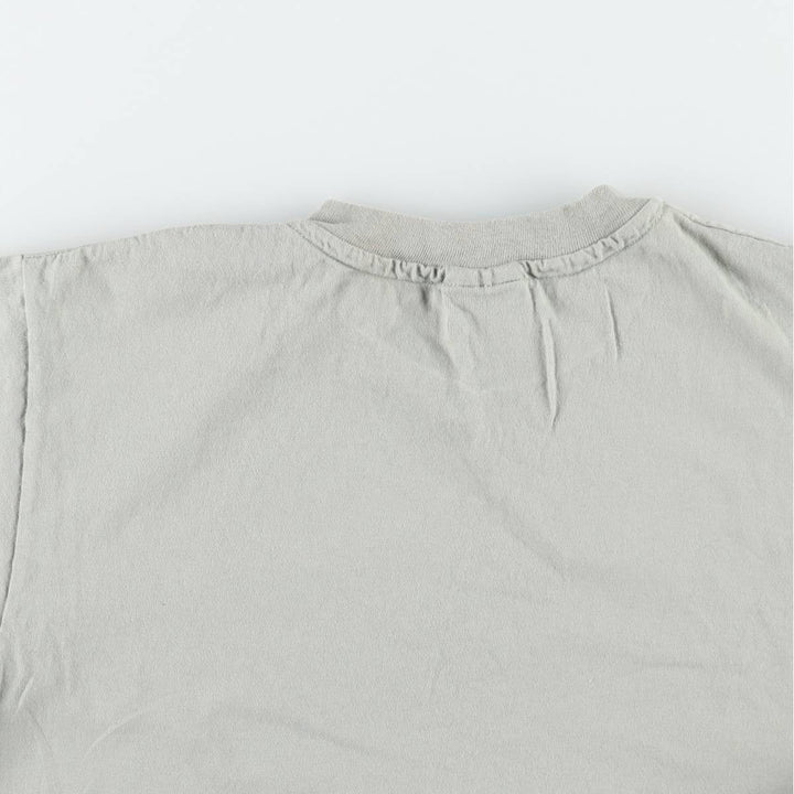 90'S Hanes Heavyweight Beverly Hills Print T-Shirt, Made in USA, Men's Size M (approx.), Vintage cotton Khaki type sage green Vintage Second Hand