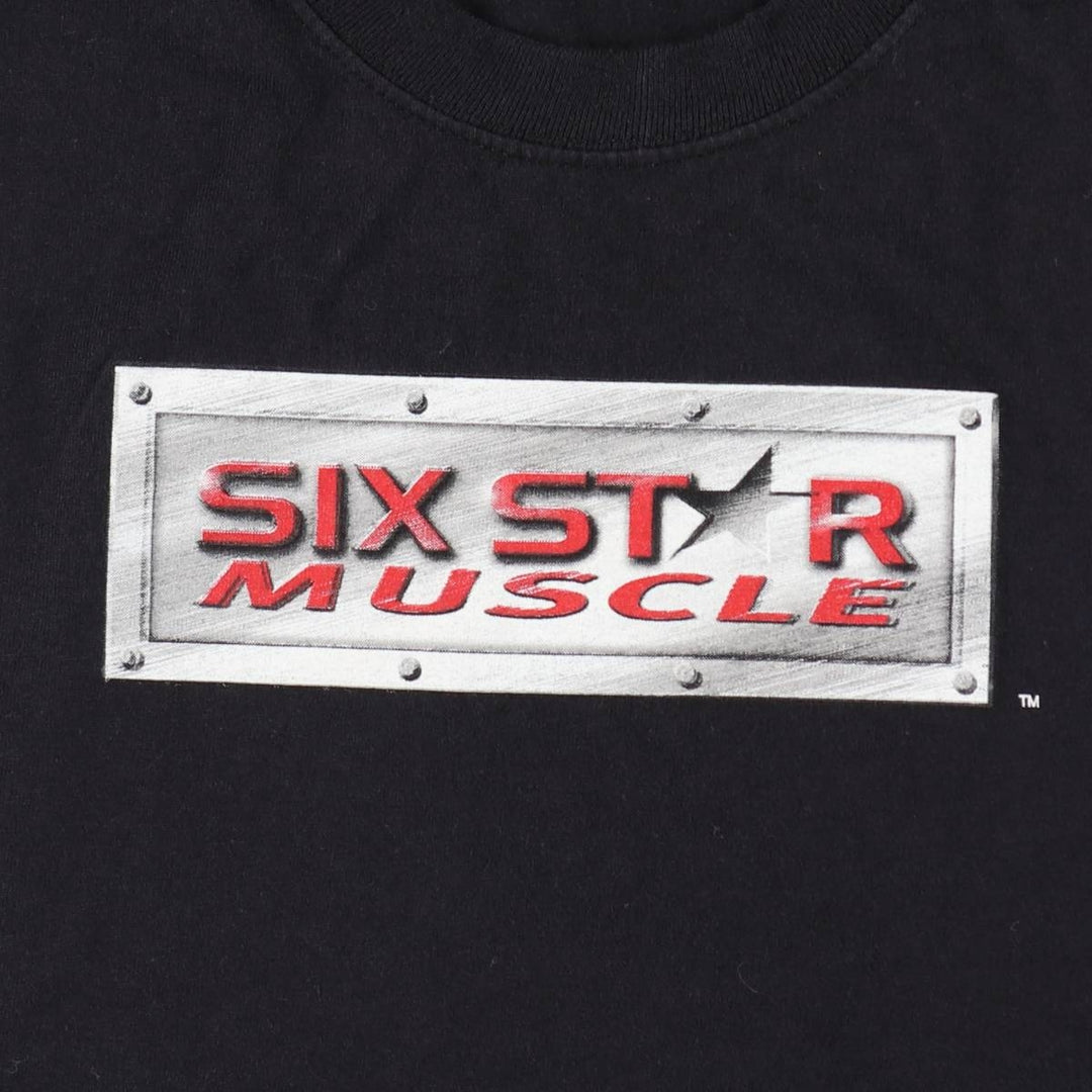 90s-00'S Hanes Heavyweight Printed T-Shirt, Men's Size XL (approx.) cotton black type Vintage Second Hand