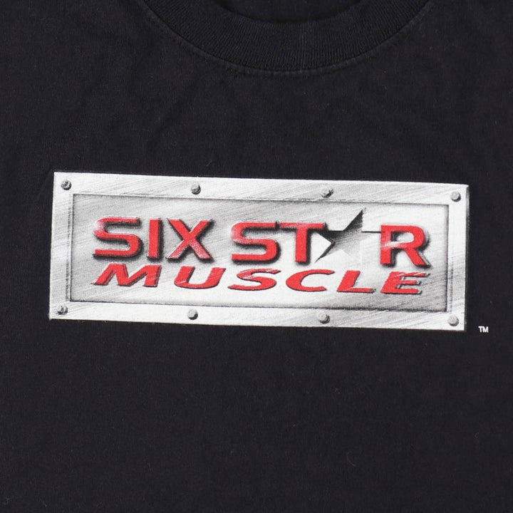 90s-00'S Hanes Heavyweight Printed T-Shirt, Men's Size XL (approx.) cotton black type Vintage Second Hand