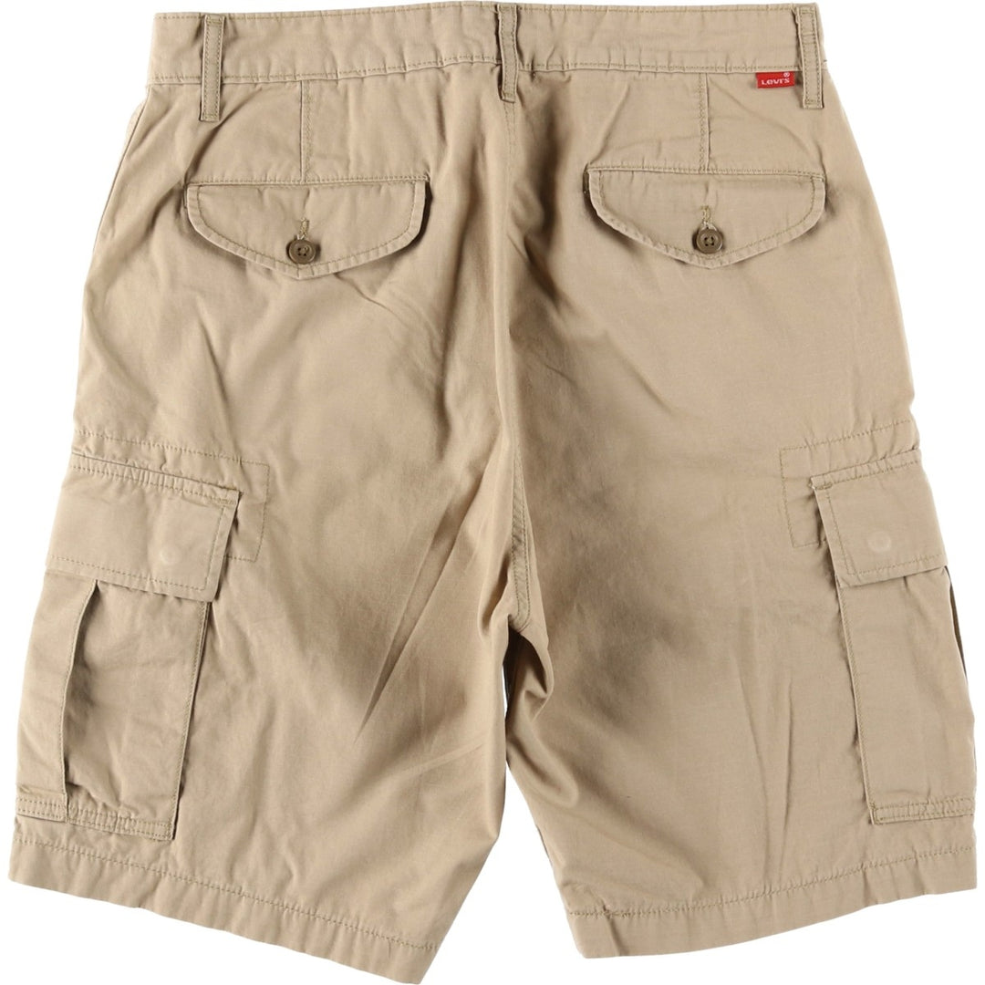 Levi's cargo shorts, men's size W32 (approx.) cotton Beige type Vintage Second Hand