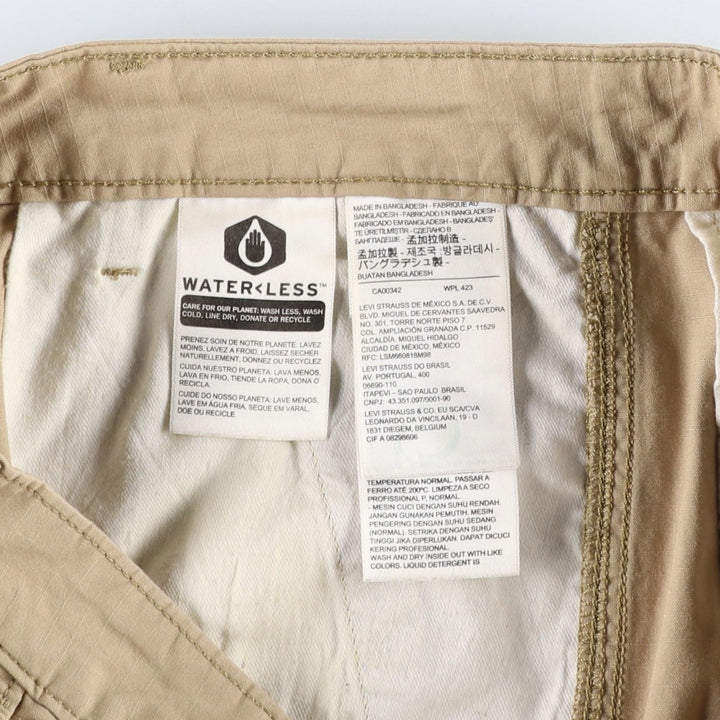 Levi's cargo shorts, men's size W32 (approx.) cotton Beige type Vintage Second Hand