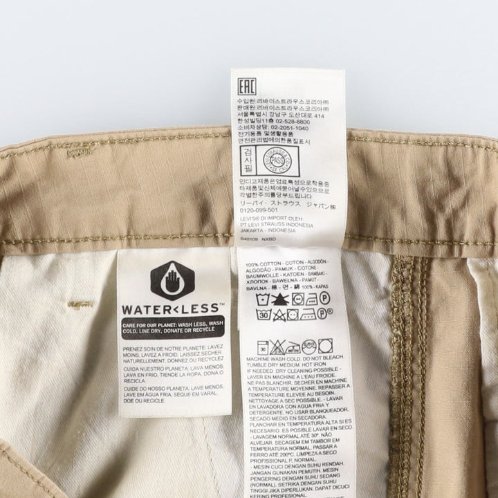 Levi's cargo shorts, men's size W32 (approx.) cotton Beige type Vintage Second Hand