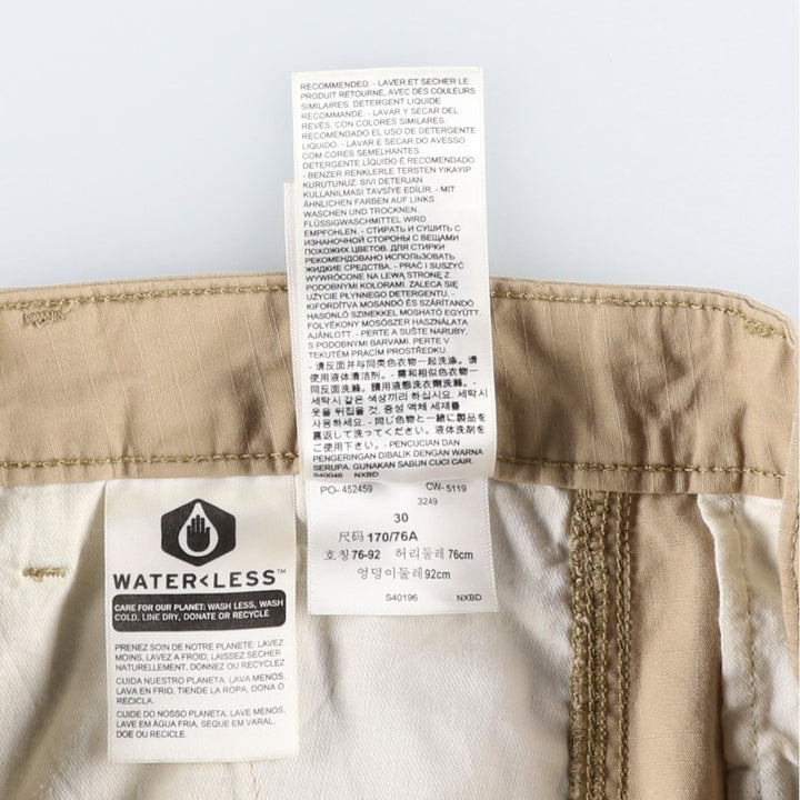 Levi's cargo shorts, men's size W32 (approx.) cotton Beige type Vintage Second Hand