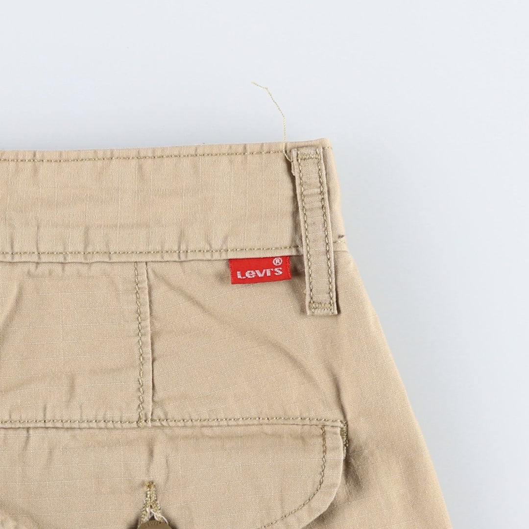 Levi's cargo shorts, men's size W32 (approx.) cotton Beige type Vintage Second Hand