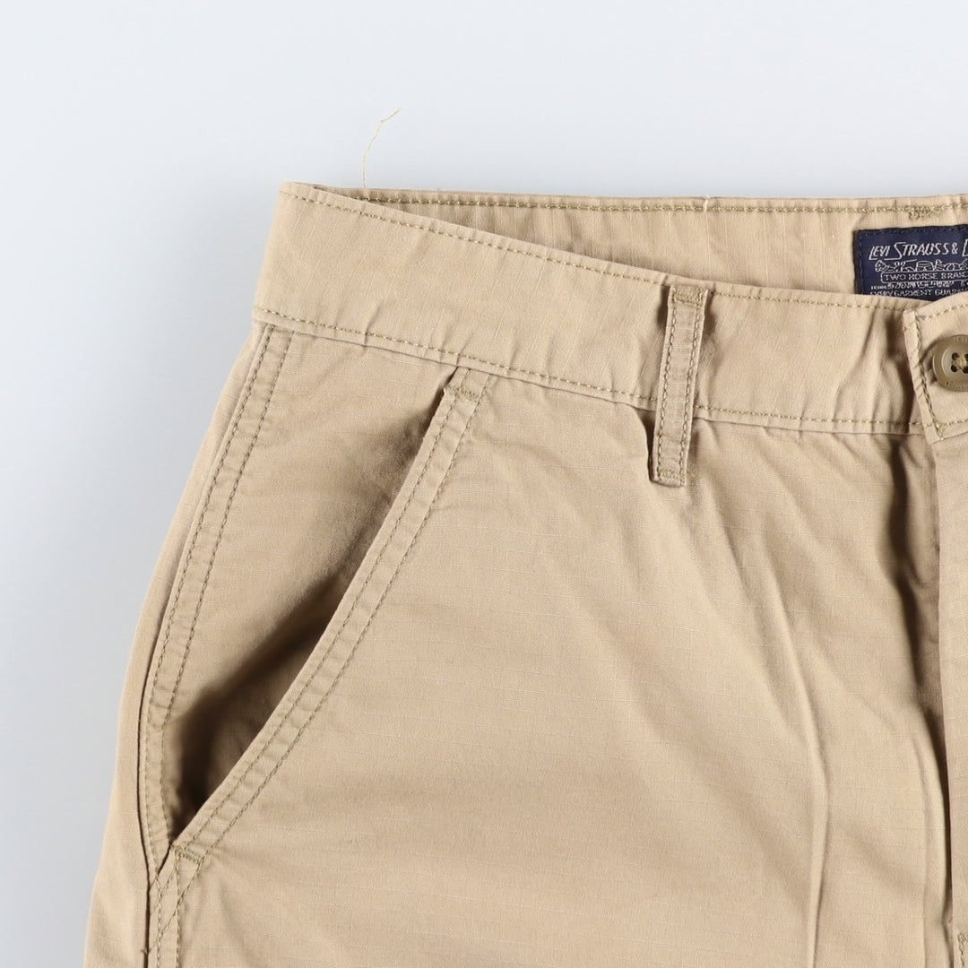 Levi's cargo shorts, men's size W32 (approx.) cotton Beige type Vintage Second Hand