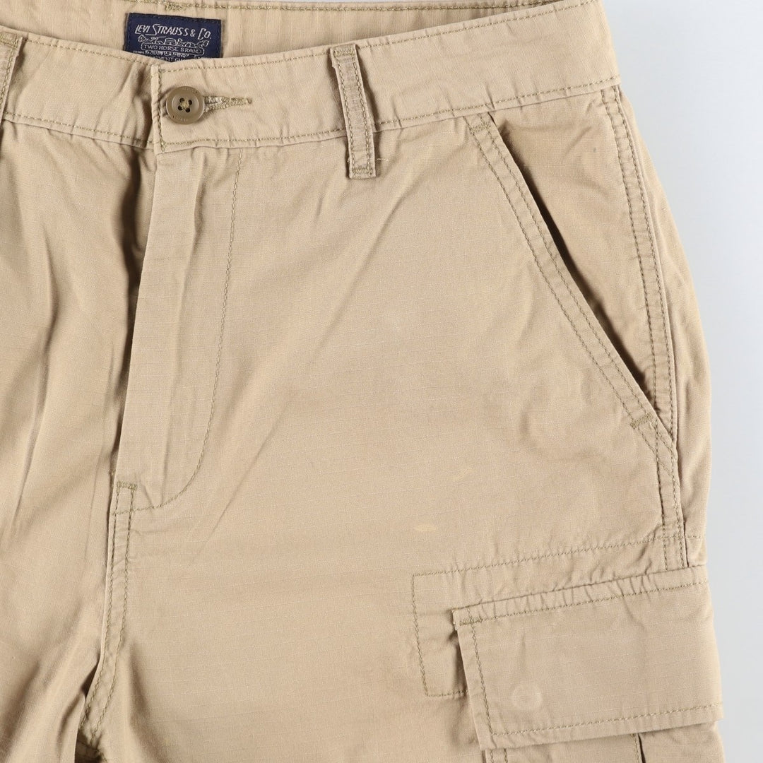 Levi's cargo shorts, men's size W32 (approx.) cotton Beige type Vintage Second Hand