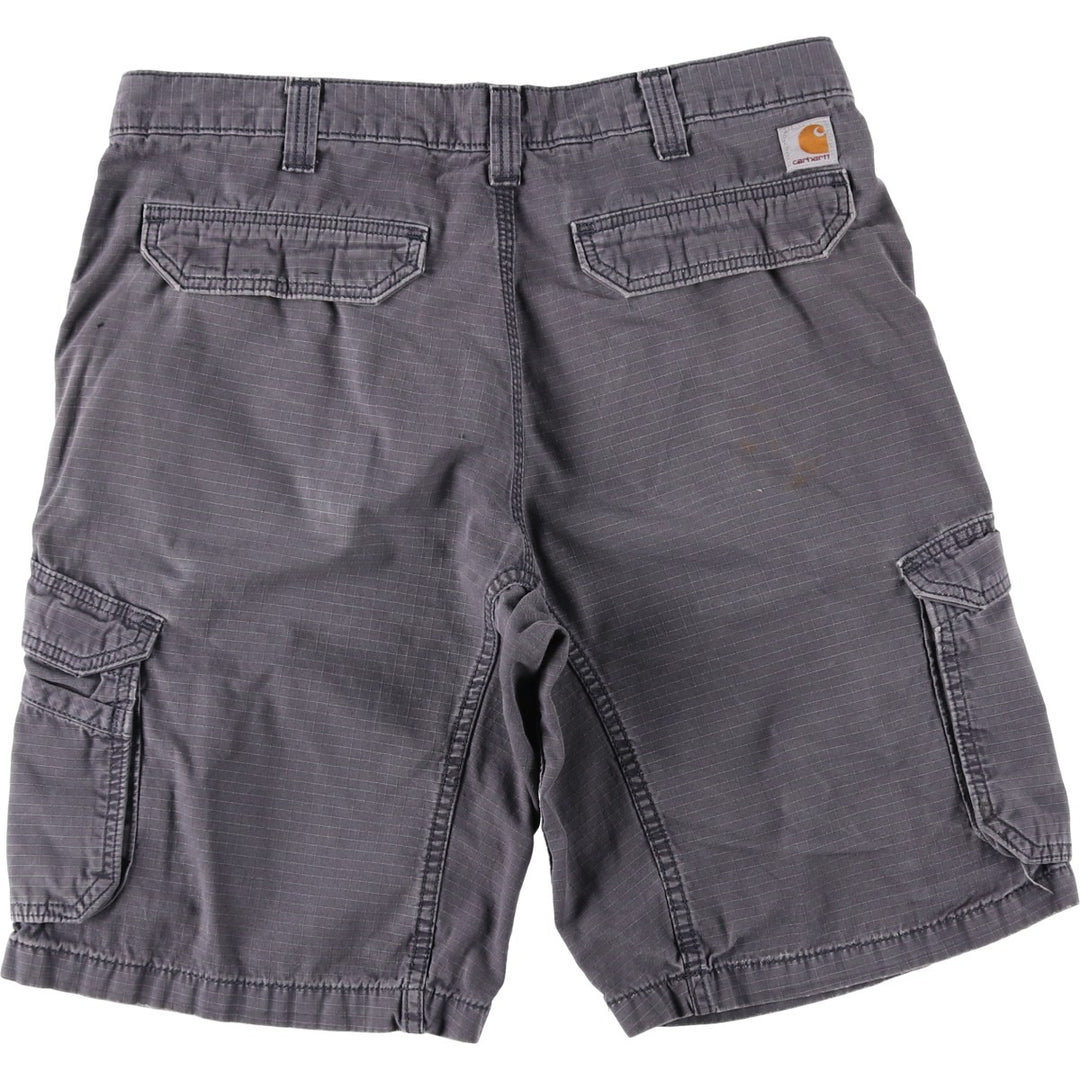 Carhartt Relaxed Fit Ripstop Cargo Shorts (Men's W36 equivalent) cotton gray type Vintage Second Hand