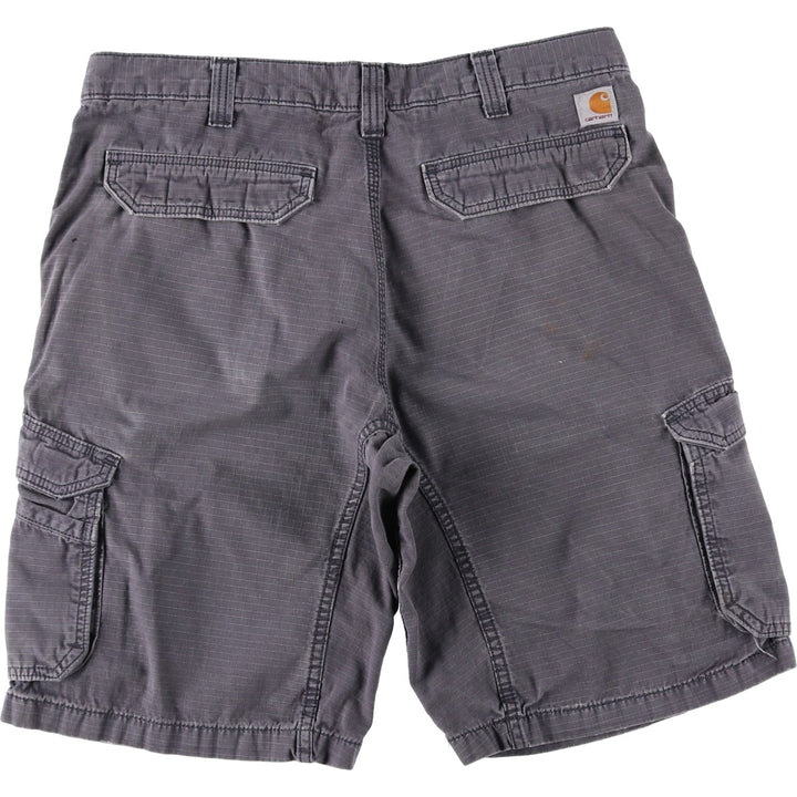 Carhartt Relaxed Fit Ripstop Cargo Shorts (Men's W36 equivalent) cotton gray type Vintage Second Hand
