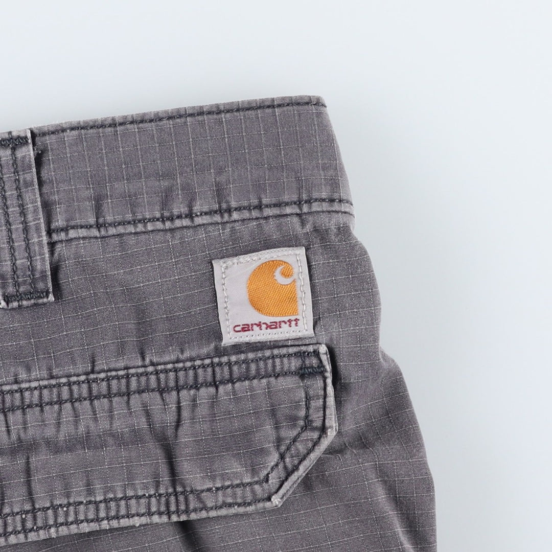 Carhartt Relaxed Fit Ripstop Cargo Shorts (Men's W36 equivalent) cotton gray type Vintage Second Hand