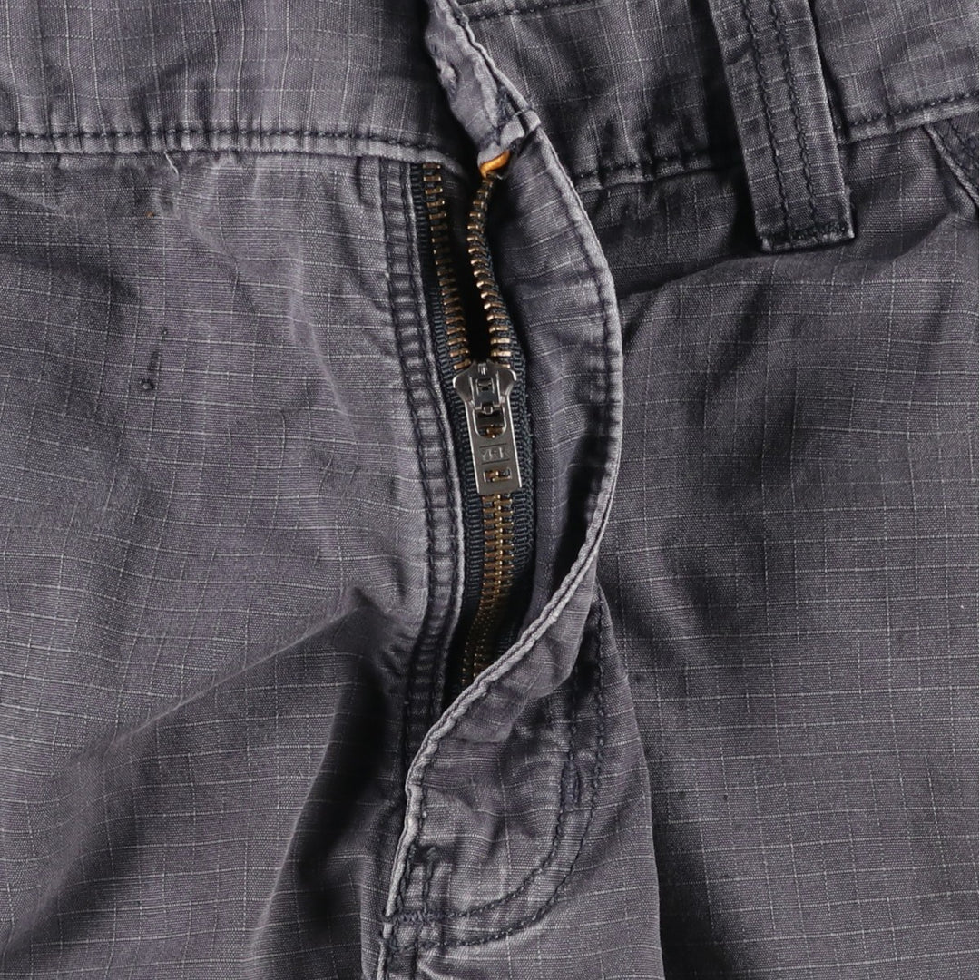 Carhartt Relaxed Fit Ripstop Cargo Shorts (Men's W36 equivalent) cotton gray type Vintage Second Hand