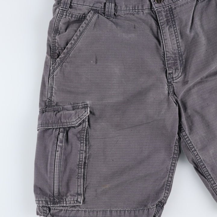 Carhartt Relaxed Fit Ripstop Cargo Shorts (Men's W36 equivalent) cotton gray type Vintage Second Hand