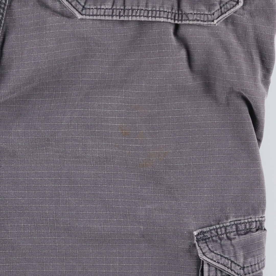Carhartt Relaxed Fit Ripstop Cargo Shorts (Men's W36 equivalent) cotton gray type Vintage Second Hand