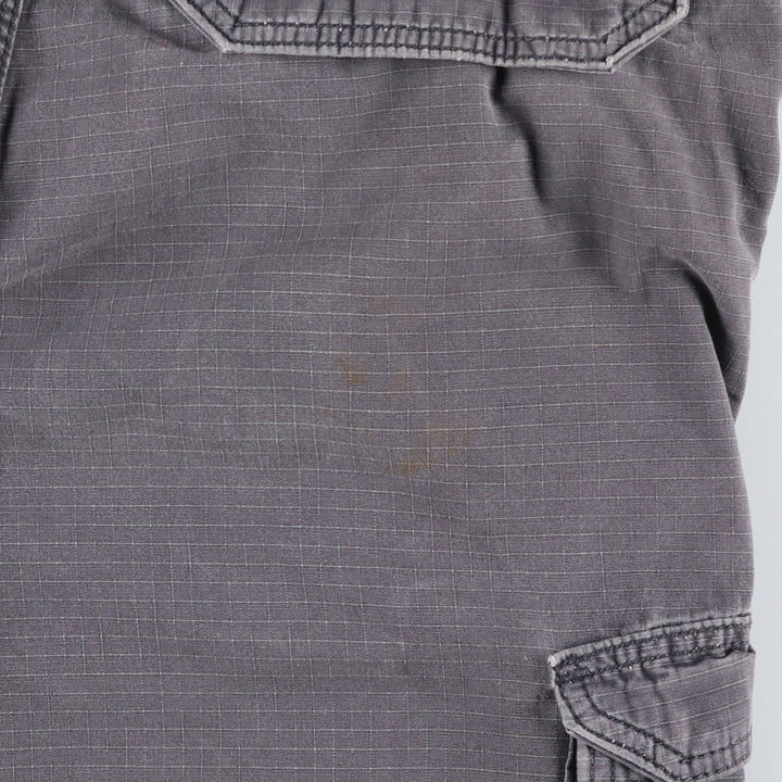 Carhartt Relaxed Fit Ripstop Cargo Shorts (Men's W36 equivalent) cotton gray type Vintage Second Hand