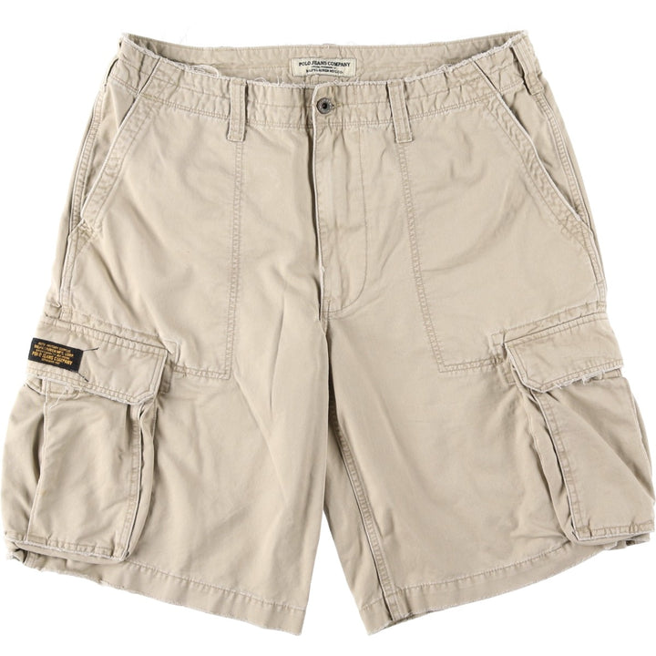 Ralph Lauren POLO by Ralph Lauren cargo shorts, half pants, men's w37 equivalent cotton Beige type Vintage Second Hand