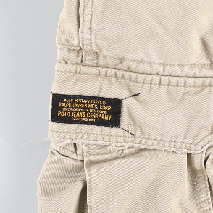 Ralph Lauren POLO by Ralph Lauren cargo shorts, half pants, men's w37 equivalent cotton Beige type Vintage Second Hand