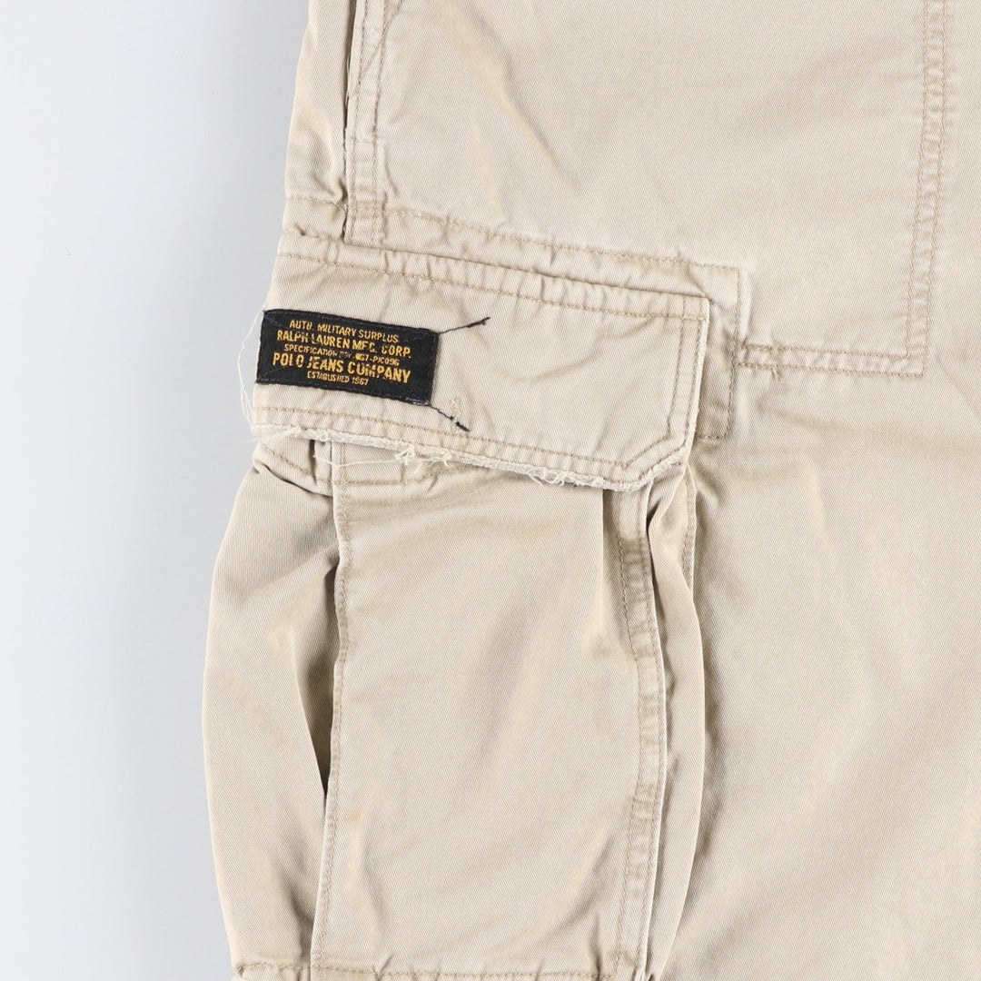 Ralph Lauren POLO by Ralph Lauren cargo shorts, half pants, men's w37 equivalent cotton Beige type Vintage Second Hand
