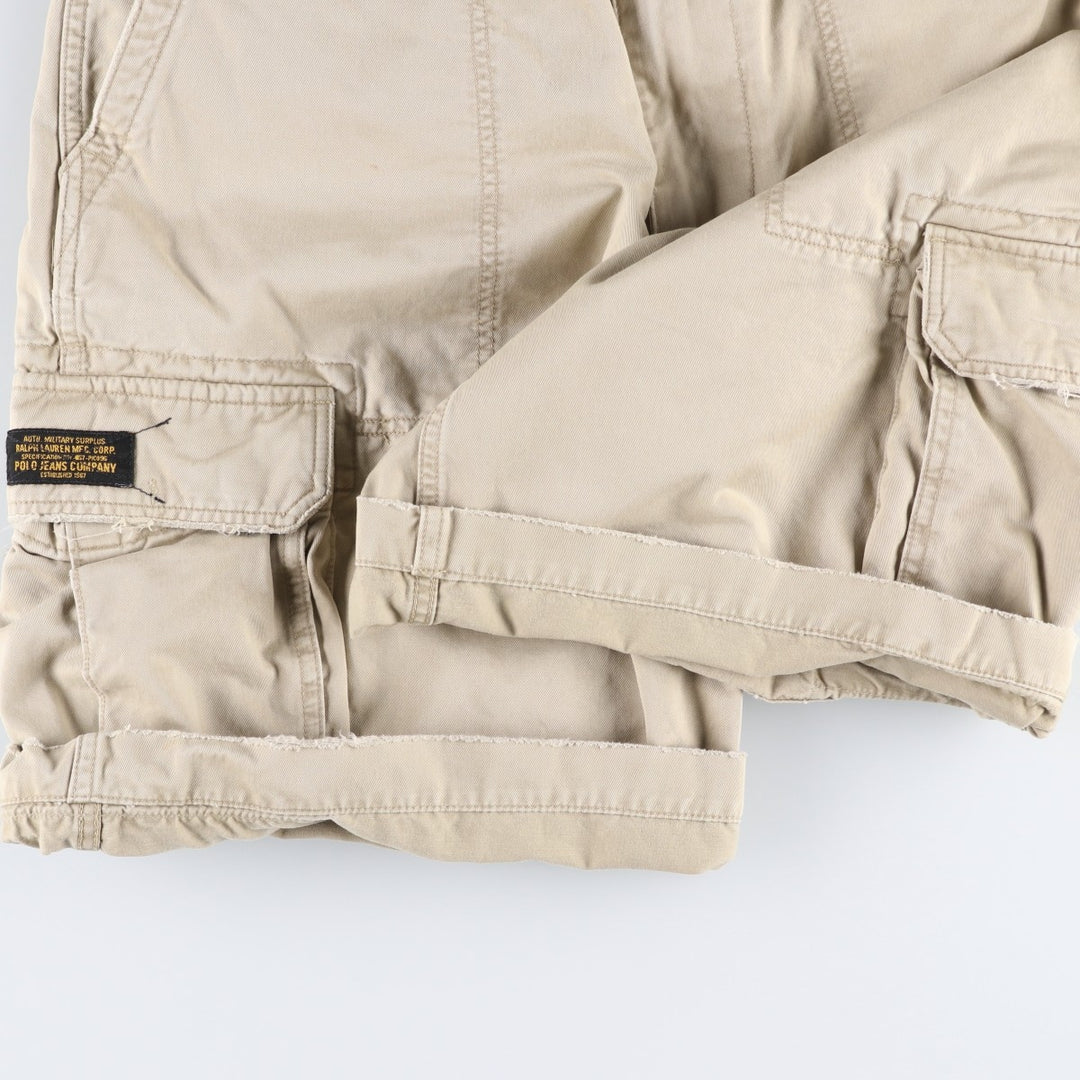 Ralph Lauren POLO by Ralph Lauren cargo shorts, half pants, men's w37 equivalent cotton Beige type Vintage Second Hand
