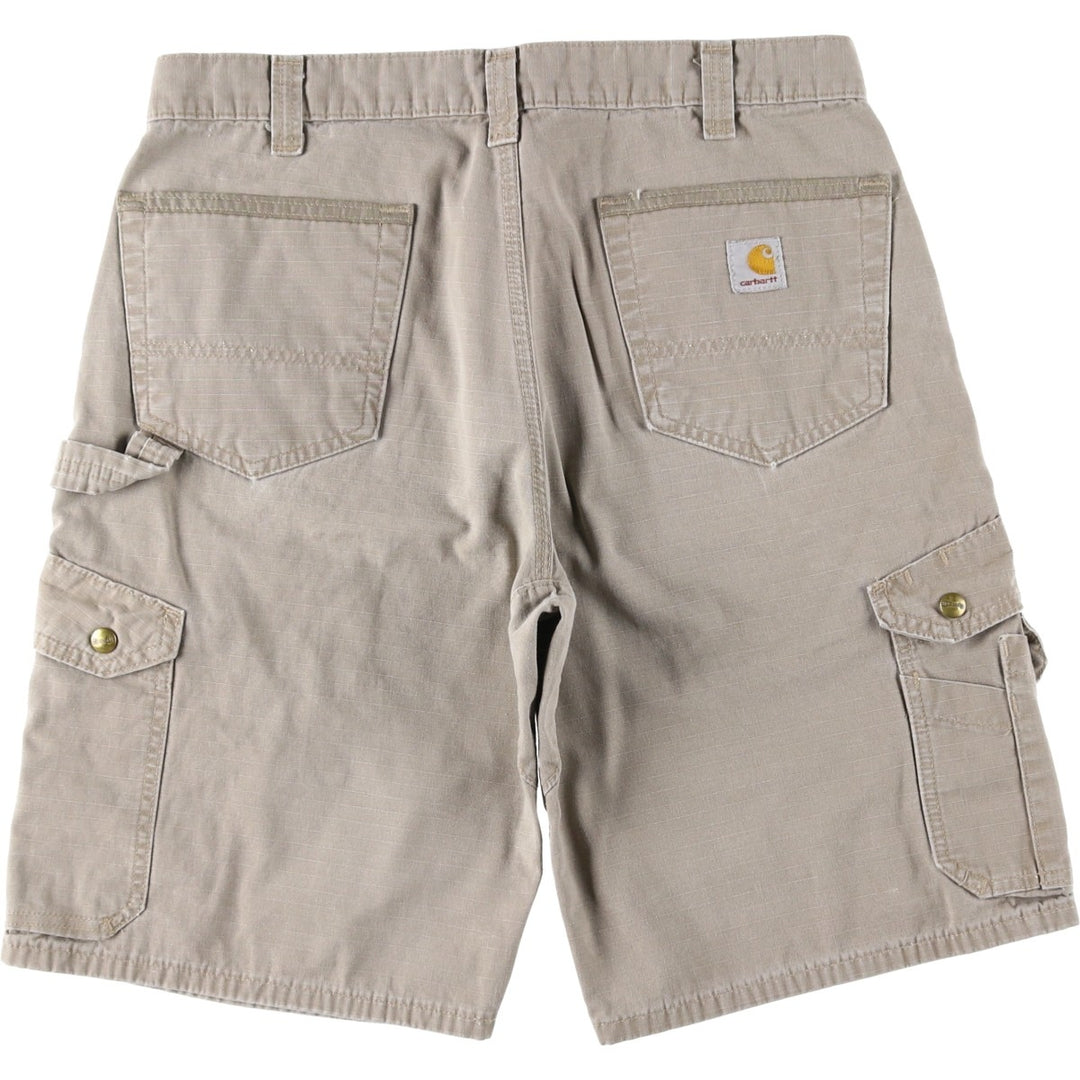 Carhartt Ripstop Cargo Shorts, Men's Size W34 (approx.) cotton Beige type Vintage Second Hand