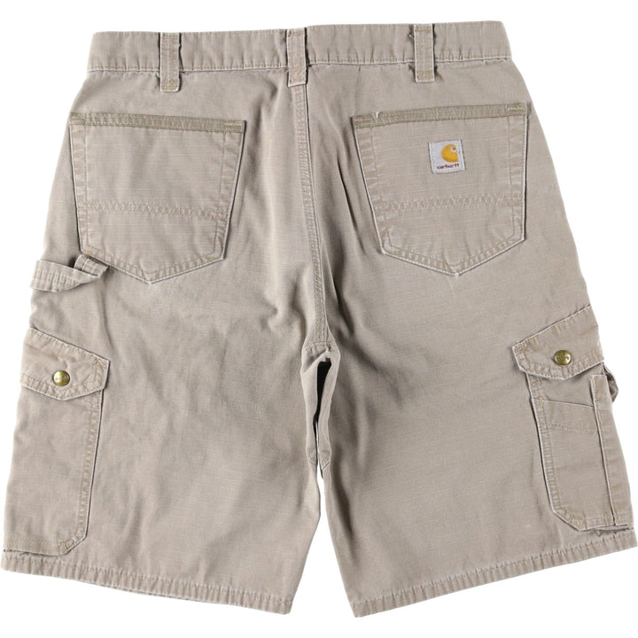 Carhartt Ripstop Cargo Shorts, Men's Size W34 (approx.) cotton Beige type Vintage Second Hand