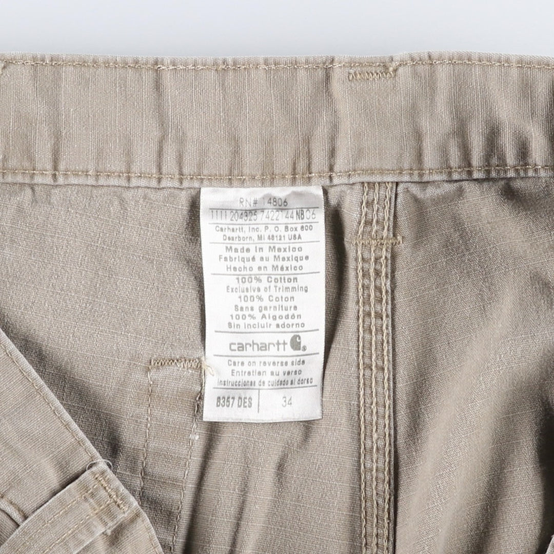 Carhartt Ripstop Cargo Shorts, Men's Size W34 (approx.) cotton Beige type Vintage Second Hand