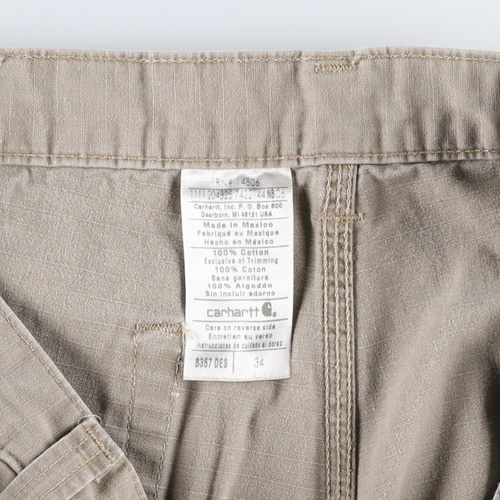 Carhartt Ripstop Cargo Shorts, Men's Size W34 (approx.) cotton Beige type Vintage Second Hand