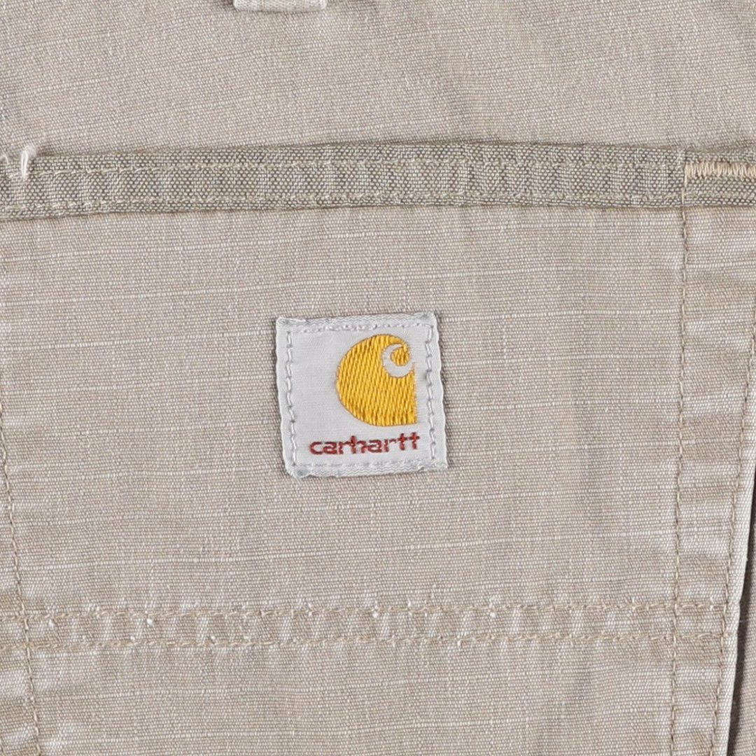 Carhartt Ripstop Cargo Shorts, Men's Size W34 (approx.) cotton Beige type Vintage Second Hand
