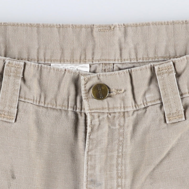 Carhartt Ripstop Cargo Shorts, Men's Size W34 (approx.) cotton Beige type Vintage Second Hand