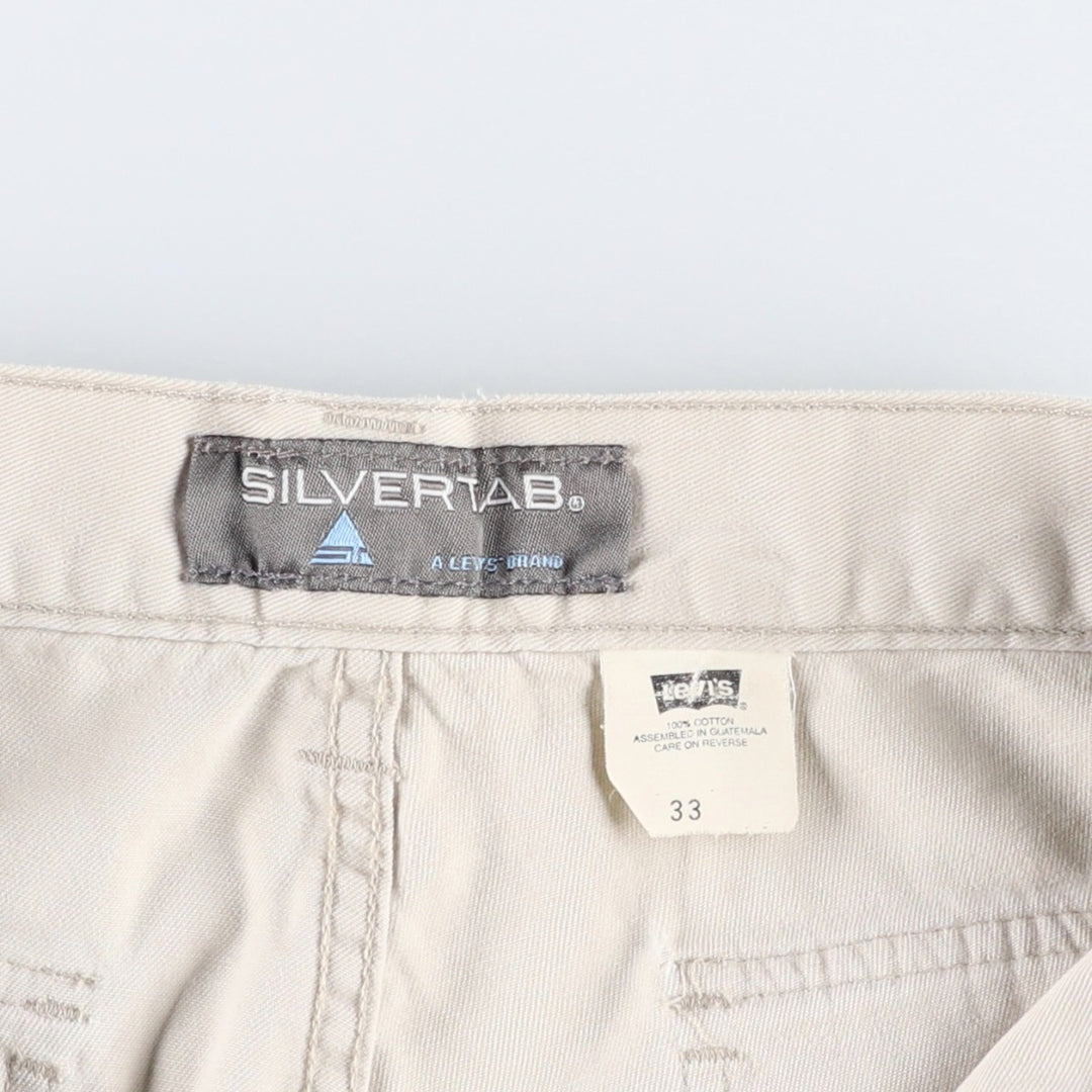 Levi's SILVER TAB Cargo Shorts, Men's Size W34 (approx.) cotton Beige type Vintage Second Hand