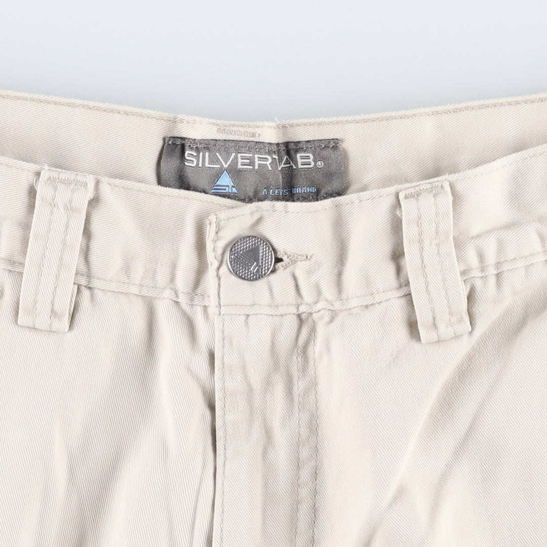 Levi's SILVER TAB Cargo Shorts, Men's Size W34 (approx.) cotton Beige type Vintage Second Hand