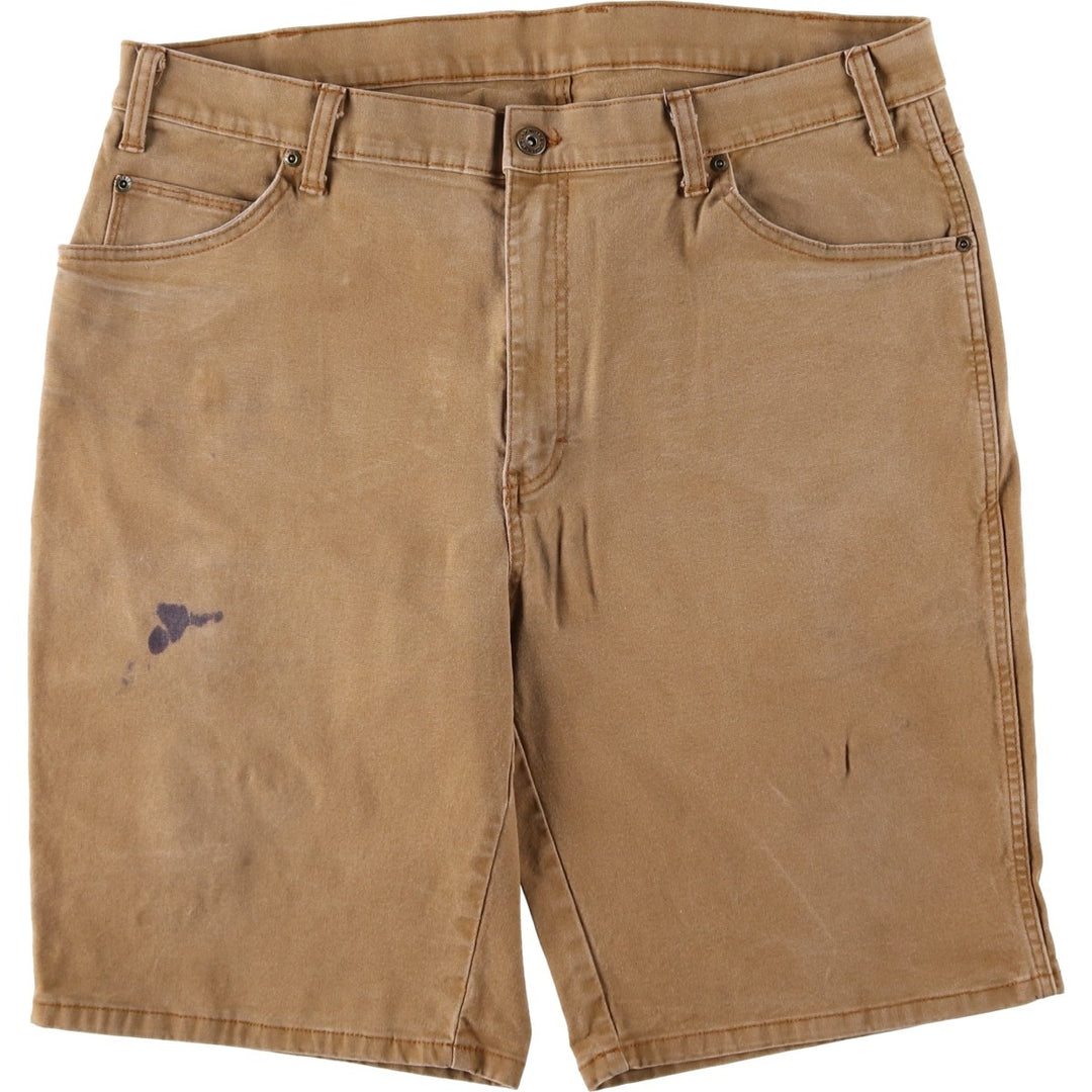 Dickies Duck Work Shorts, Men's, Size W38 cotton Beige type Vintage Second Hand