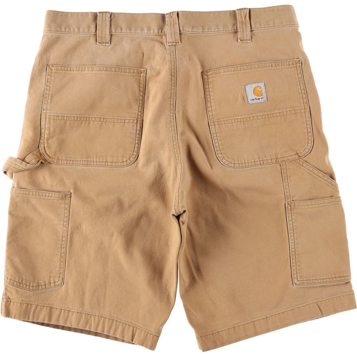 Carhartt Relaxed Fit Duck Painter Shorts, Shorts, Men's, W34 equivalent cotton Beige type Vintage Second Hand