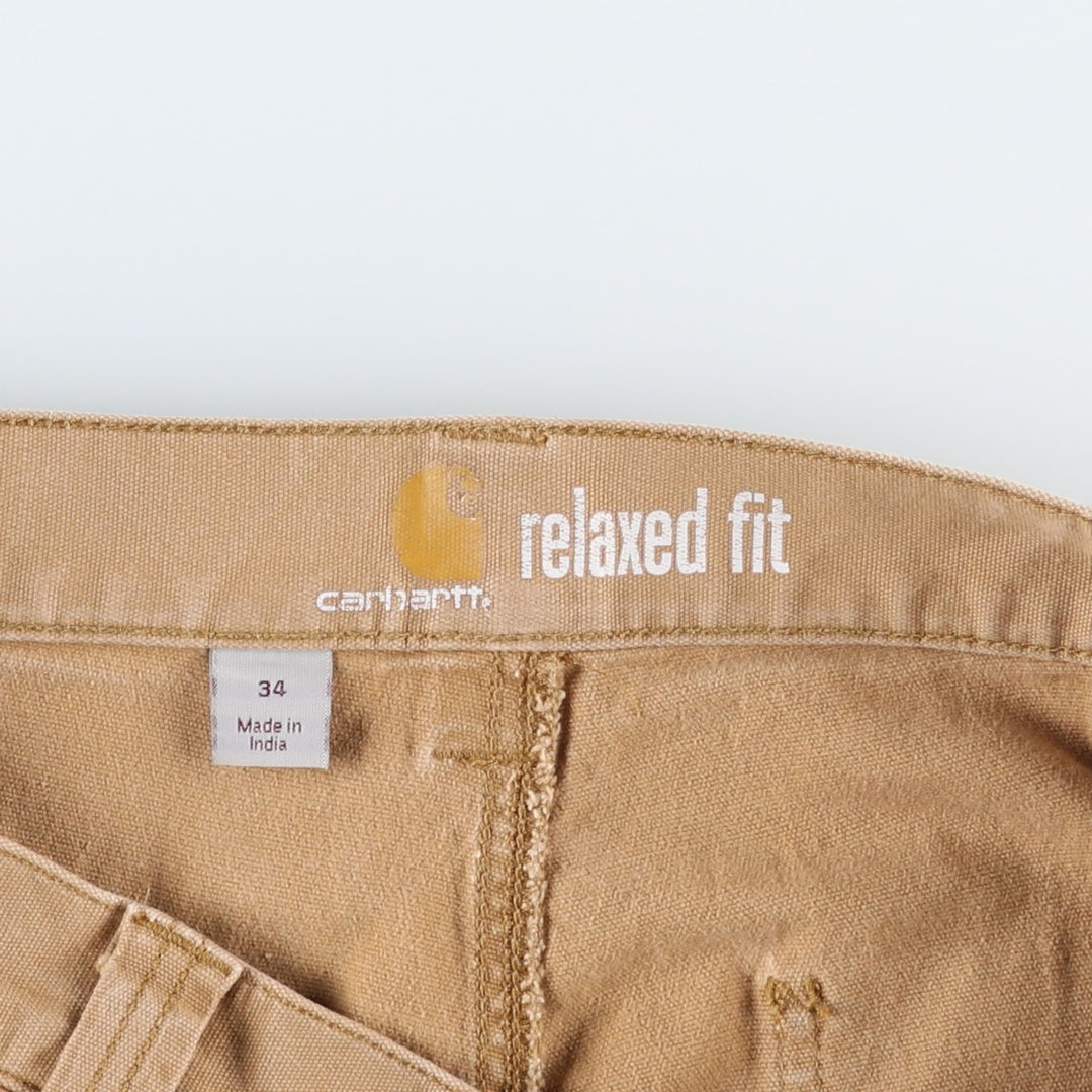 Carhartt Relaxed Fit Duck Painter Shorts, Shorts, Men's, W34 equivalent cotton Beige type Vintage Second Hand