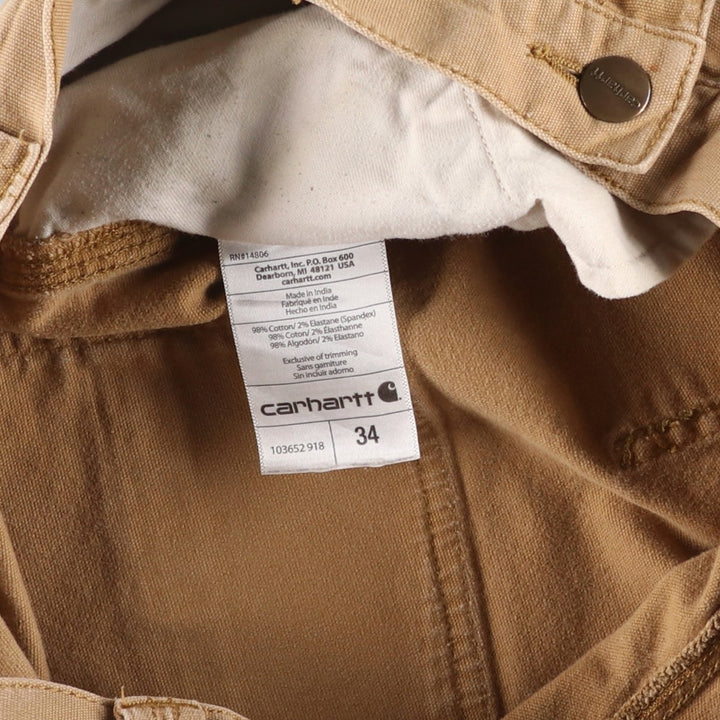 Carhartt Relaxed Fit Duck Painter Shorts, Shorts, Men's, W34 equivalent cotton Beige type Vintage Second Hand