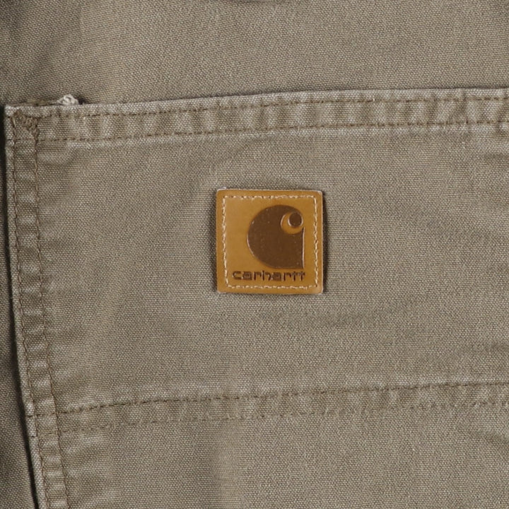 Carhartt Duck Canvas Painter Shorts, Men's Size W34 (approx.) cotton Khaki type brown Vintage Second Hand