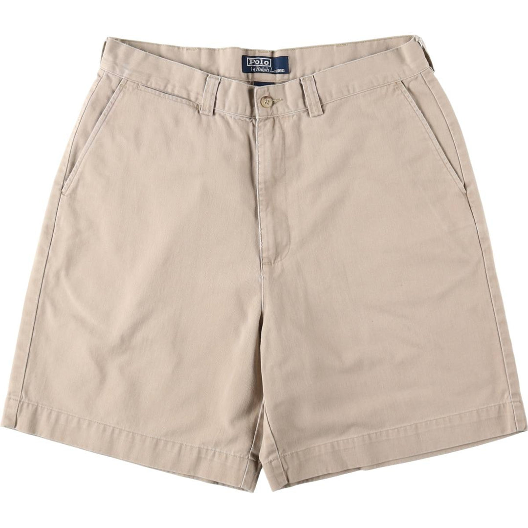 Ralph Lauren POLO by Ralph Lauren Chino Shorts Shorts Men's W34 equivalent cotton Beige type Vintage Second Hand