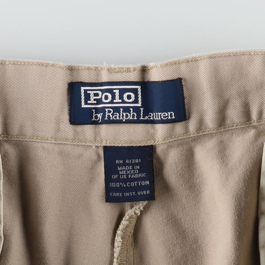 Ralph Lauren POLO by Ralph Lauren Chino Shorts Shorts Men's W34 equivalent cotton Beige type Vintage Second Hand