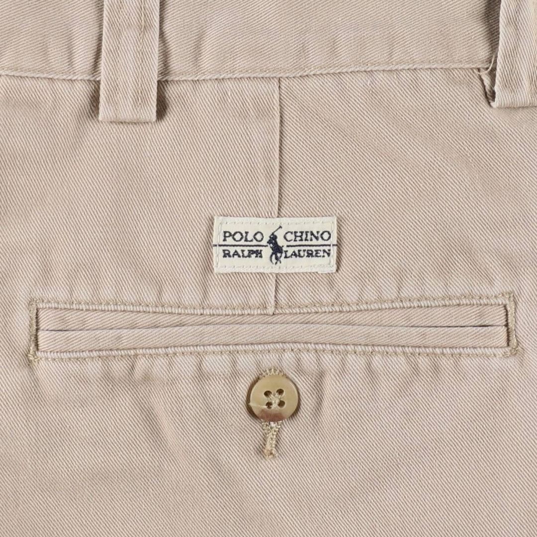 Ralph Lauren POLO by Ralph Lauren Chino Shorts Shorts Men's W34 equivalent cotton Beige type Vintage Second Hand