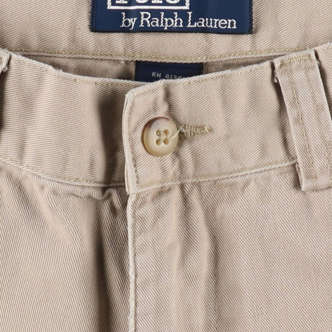 Ralph Lauren POLO by Ralph Lauren Chino Shorts Shorts Men's W34 equivalent cotton Beige type Vintage Second Hand