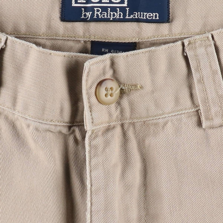 Ralph Lauren POLO by Ralph Lauren Chino Shorts Shorts Men's W34 equivalent cotton Beige type Vintage Second Hand