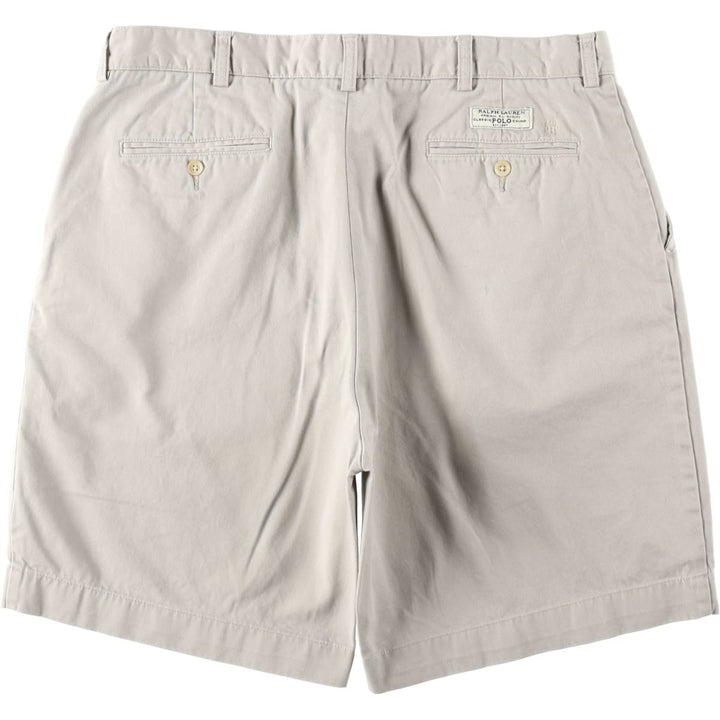 Ralph Lauren POLO by Ralph Lauren PROSPECT SHORT chino shorts, men's size W37 cotton Beige type Vintage Second Hand