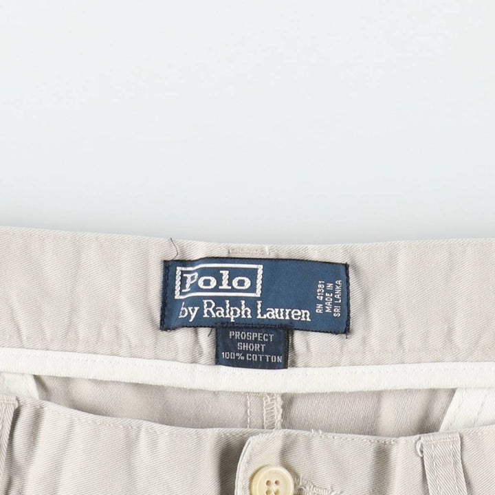 Ralph Lauren POLO by Ralph Lauren PROSPECT SHORT chino shorts, men's size W37 cotton Beige type Vintage Second Hand