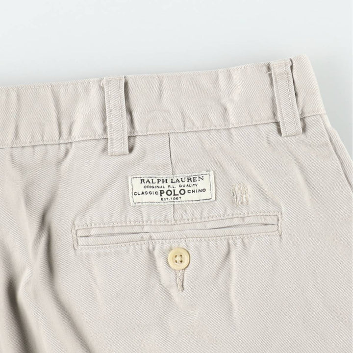 Ralph Lauren POLO by Ralph Lauren PROSPECT SHORT chino shorts, men's size W37 cotton Beige type Vintage Second Hand
